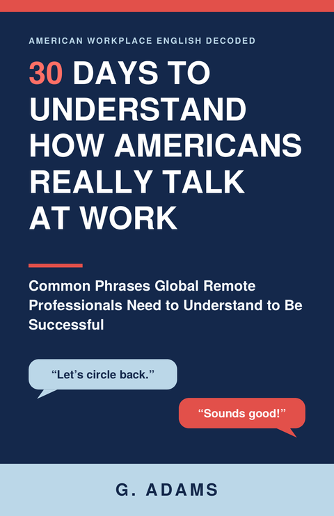Cover of American Workplace English Decoded in 30 Days ebook, shown on iPad and phone